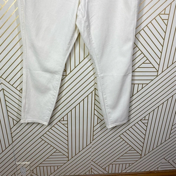 Good American Good Curve Skinny Crop Jeans Ecru - Picture 5 of 12